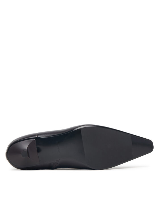 Calvin Klein Μποτάκια Calvin Klein Kitten Heel Ankle Boot Lth HW0HW03165 Σκούρο καφέ