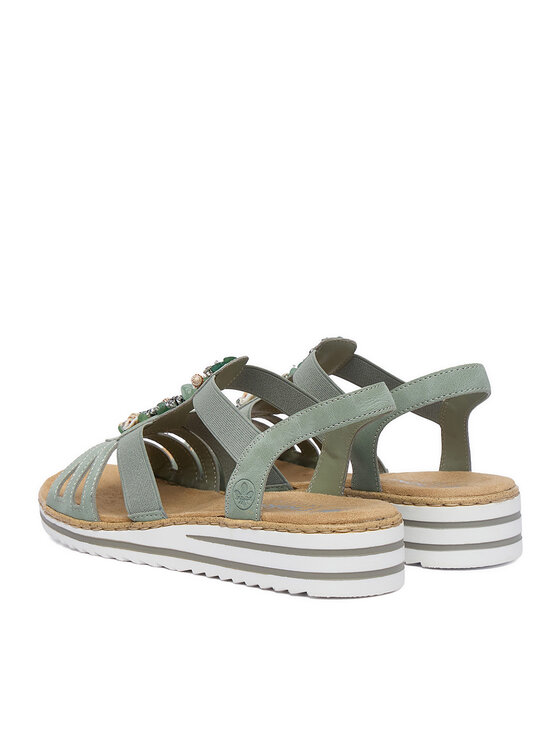 Rieker Sandali Rieker CEO-V0649-52 Zelena