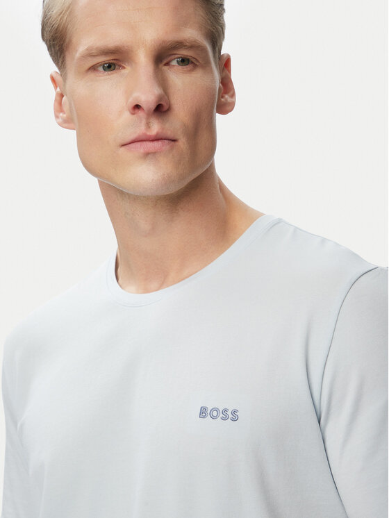 BOSS BOSS Camiseta Mix&Match 50515312 Azul claro Regular Fit