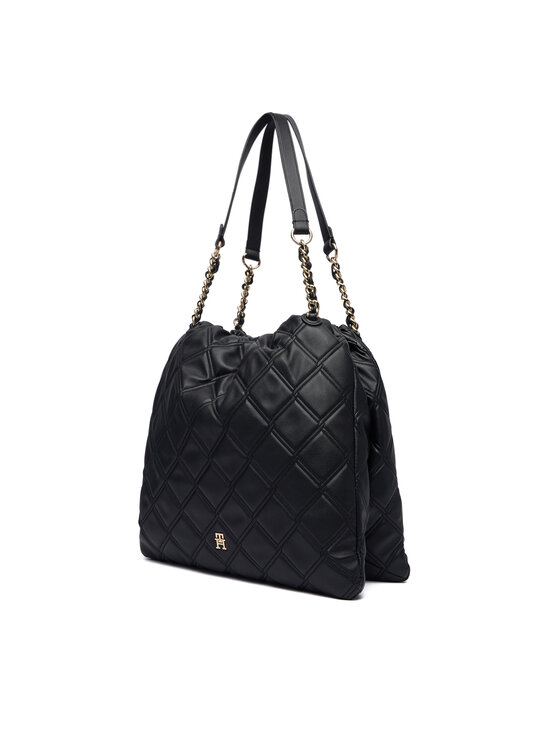 Tommy Hilfiger Kabelka Tommy Hilfiger Th Feminine Tote AW0AW18719 Čierna