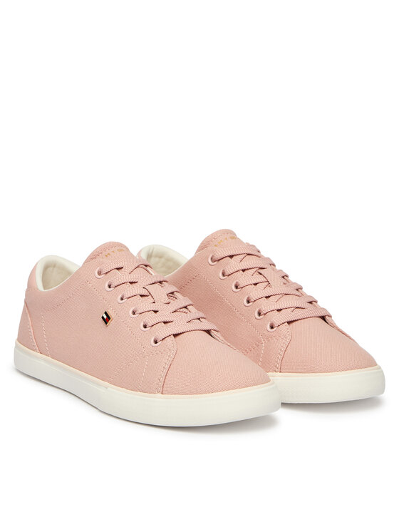 Tommy Hilfiger Tenisówki Tommy Hilfiger Th Low Profile Vulc Canvas FW0FW09102 Różowy