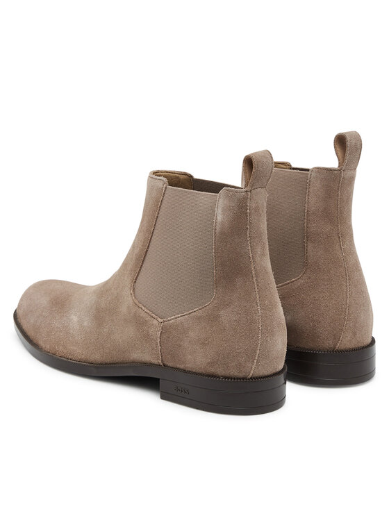 BOSS Kotníková obuv s elastickým prvkem BOSS Tayil 50548229 Béžová