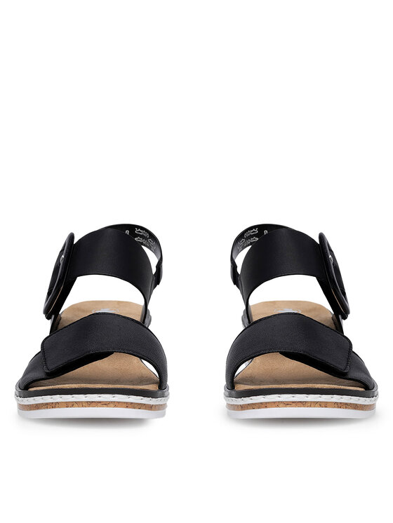 Rieker Σανδάλια Rieker V3667-00 Μαύρο