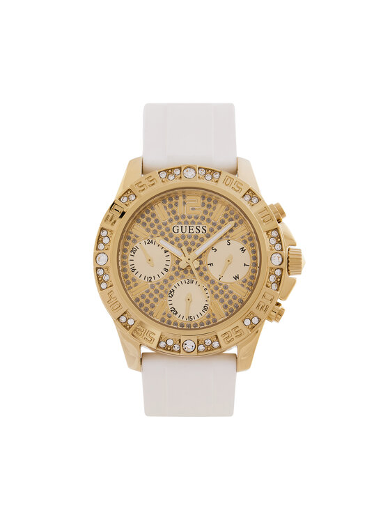 Guess Ročna ura Guess Majesty GW0772L3 Bela