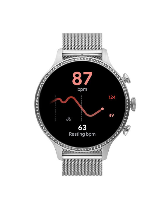Fossil Pametna ura Fossil Gen 6 FTW6083 Srebrna