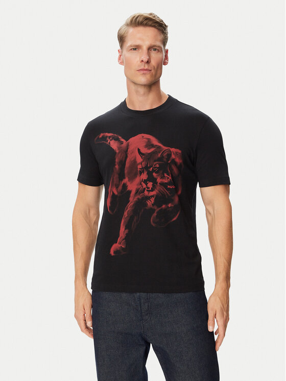 HUGO HUGO Camiseta Daffilo 50568689 Negro Regular Fit