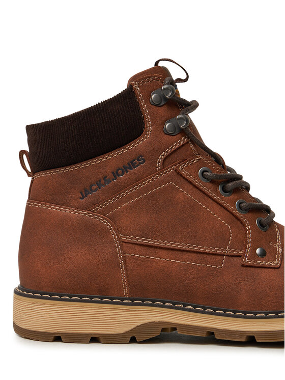 Jack & Jones Šnurovacia obuv Jack & Jones Stratford 12257762 Hnedá