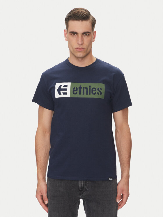 Etnies Etnies T-shirt New Box 4130002282 Tamnoplava Regular Fit