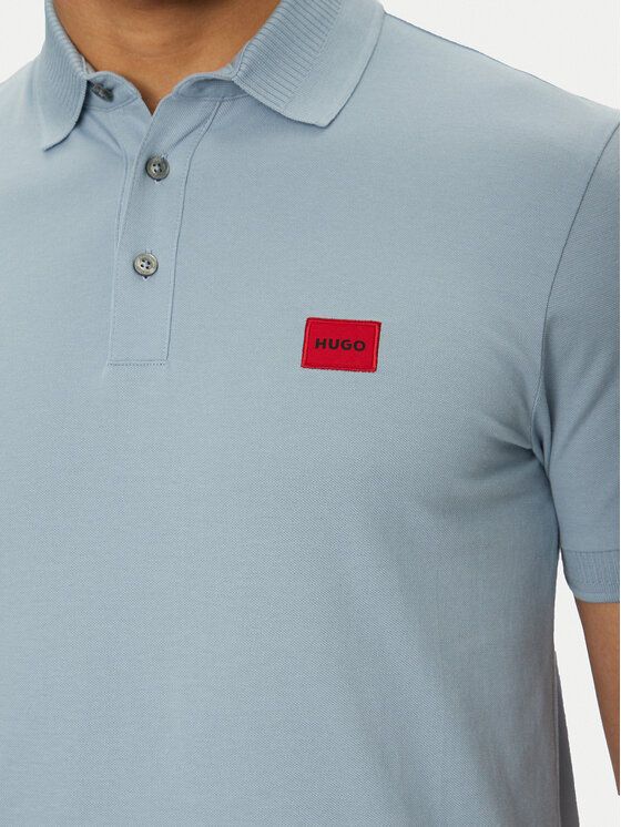 HUGO HUGO Поло Dereso232 50490770 Блакитний Slim Fit