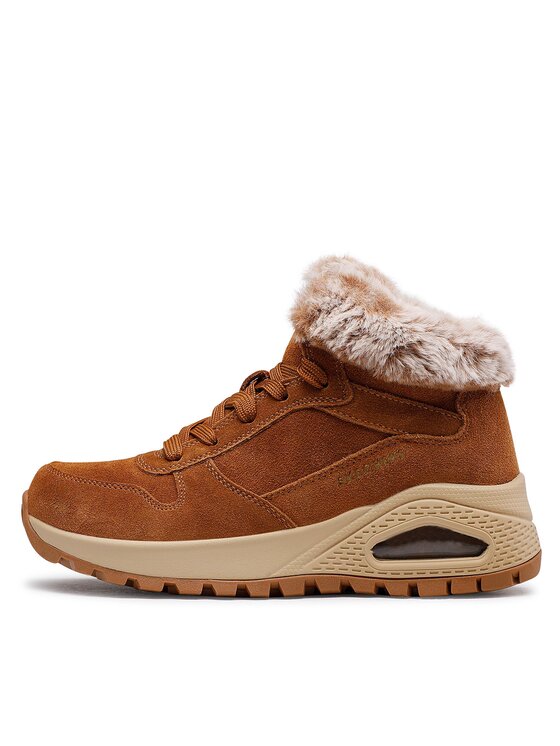 Skechers Черевики Skechers Uno Wintriness 167433/CSNT Коричневий