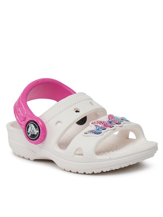 Crocs Шльопанці Crocs Classic Embellished Sandal T 207803 Білий
