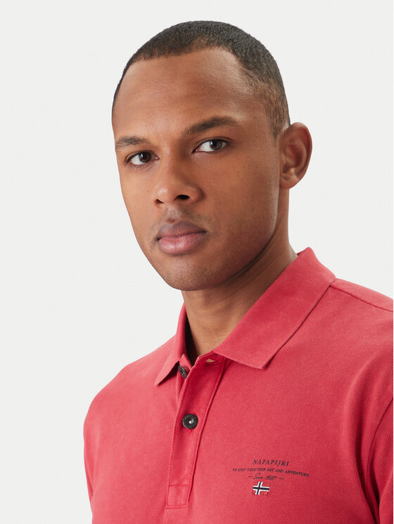 Napapijri Napapijri Polo Elbass SS 4 NP0A4GDL Rojo Regular Fit