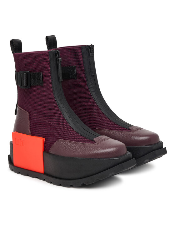 United Nude Botki United Nude Roko Bootie III 11044993165 Bordowy