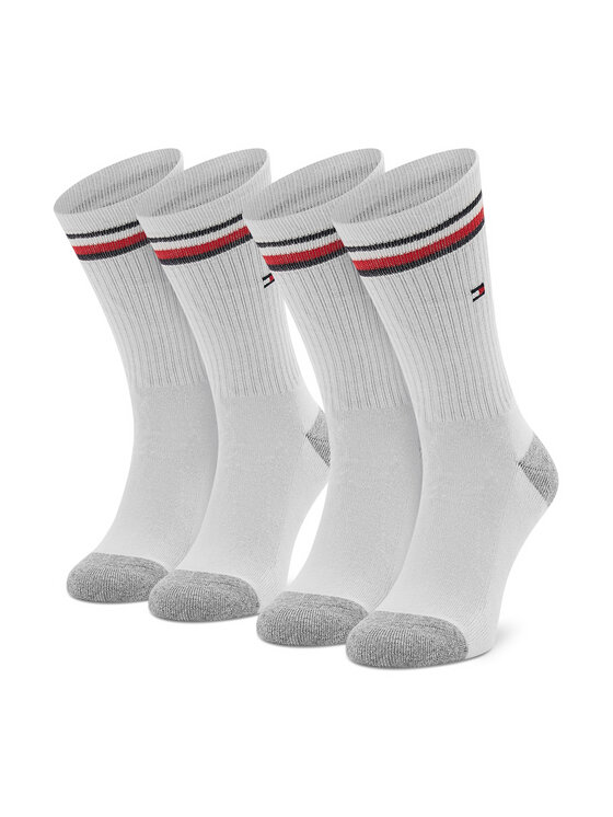 Tommy Hilfiger Дълги чорапи Tommy Hilfiger 100001500 Бял