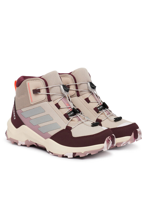 adidas Трекінгові черевики adidas Terrex Ax4R Mid Hiking Shoes Kids KI5812 Бежевий