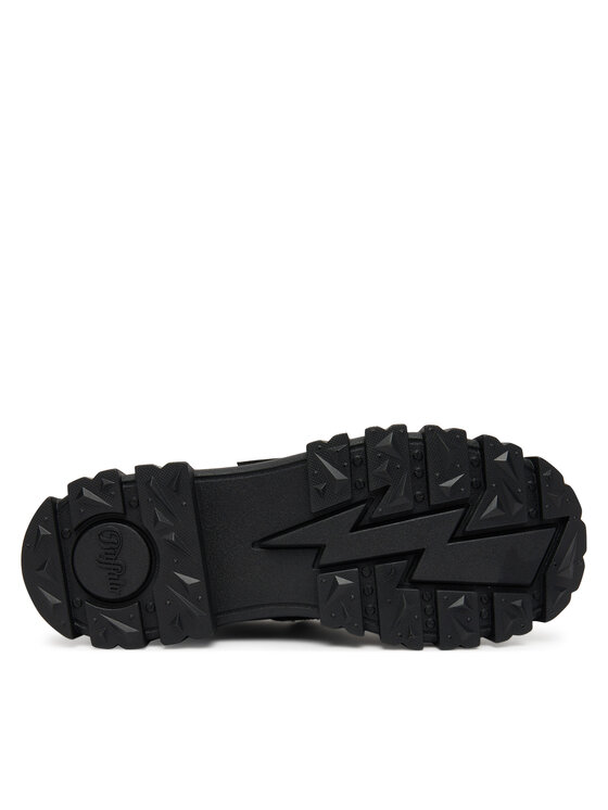 Buffalo Κλειστά παπούτσια Buffalo Aspha Loafer Buckle Os 1620046 Μαύρο