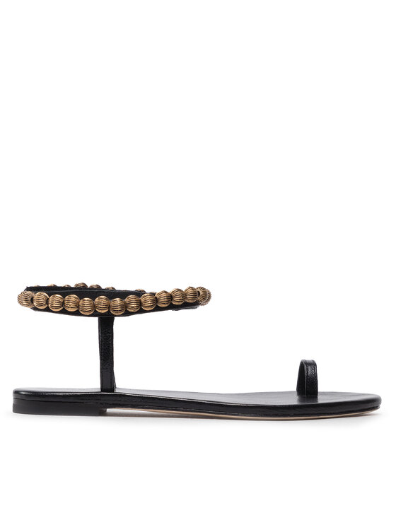Tory Burch Sandále Tory Burch Capri Beaded Ankle Sandal 134975 Čierna