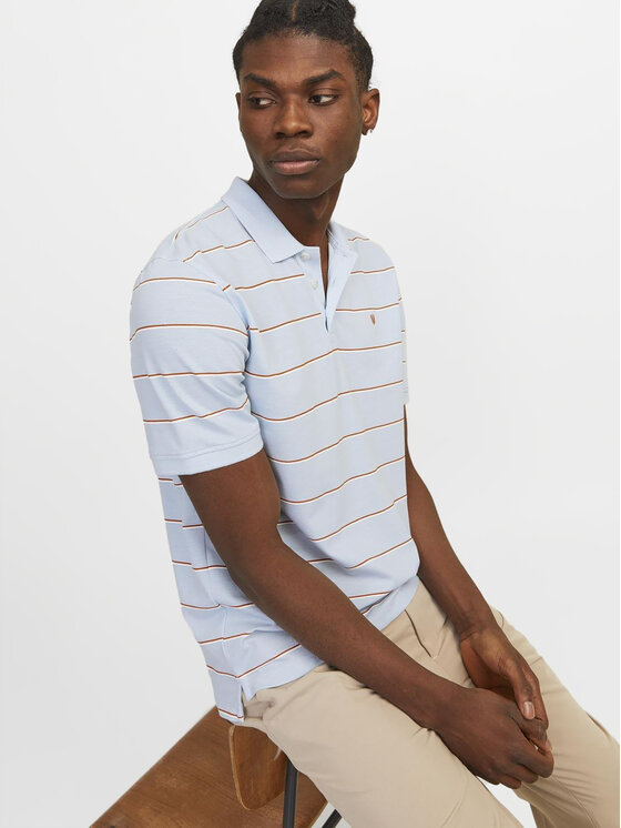Jack & Jones Jack & Jones Поло Bluwin 12170931 Блакитний Regular Fit