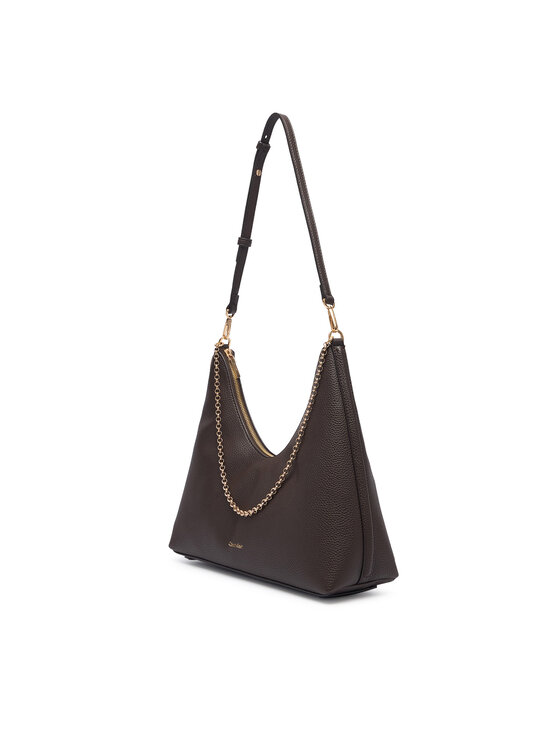 Calvin Klein Τσάντα Calvin Klein Emblem Hw Pebble Shoulder Bag LV04F3495G Μπεζ