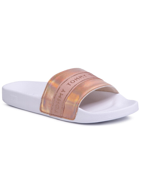 Tommy Hilfiger Natikače Tommy Hilfiger Glitter Pool Slide FW0FW04811 Ružičasta
