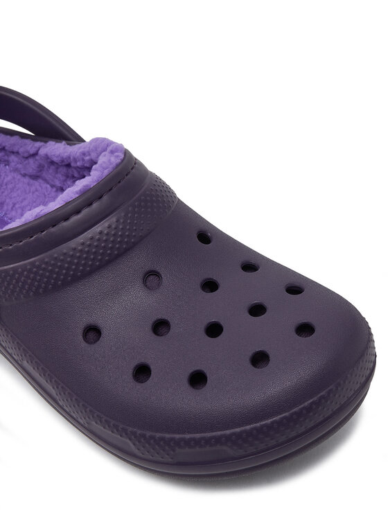 Crocs Παντόφλες Crocs Classic Lined Clog 203591 Μωβ