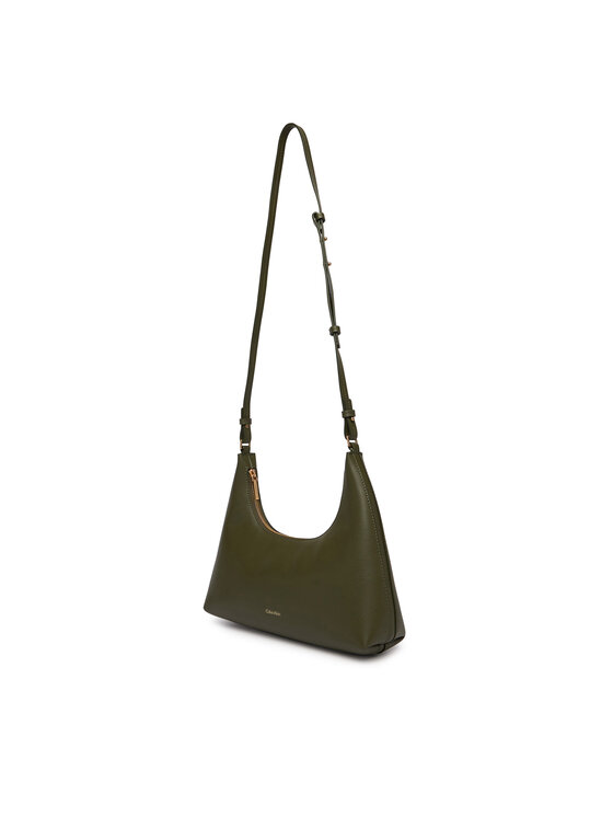 Calvin Klein Torebka Calvin Klein Foil Logo Conv Shou?Lder Bag LV04F3272G Beżowy