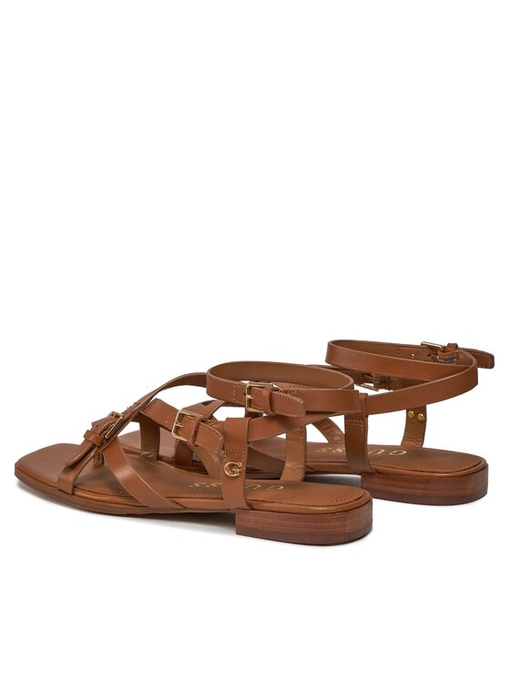 Guess Szandál Guess Tamper FLJTAM LEA03 Barna