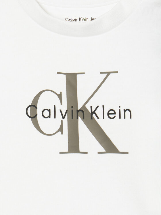 Calvin Klein Jeans Calvin Klein Jeans Camiseta Monogram IN0IN00334 Blanco Regular Fit