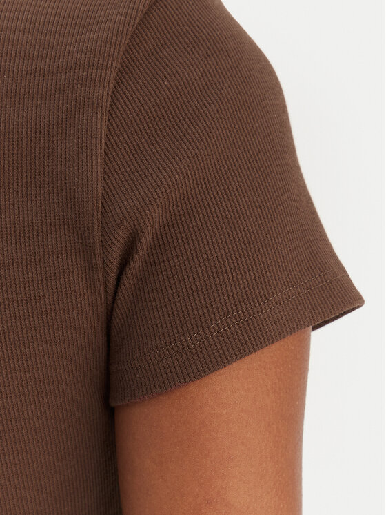 HUGO HUGO Camiseta Baby 50510749 Marrón Slim Fit