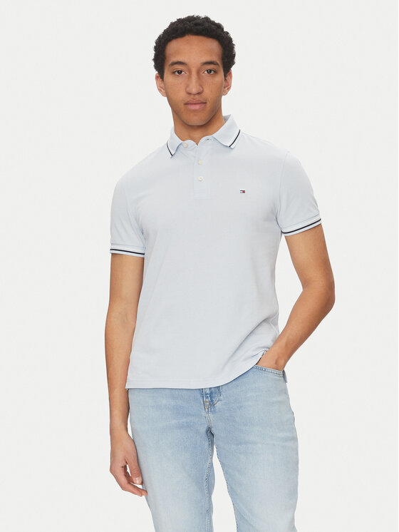 Tommy Hilfiger Tommy Hilfiger Polo Seasonal MW0MW39993 Svijetloplava Slim Fit