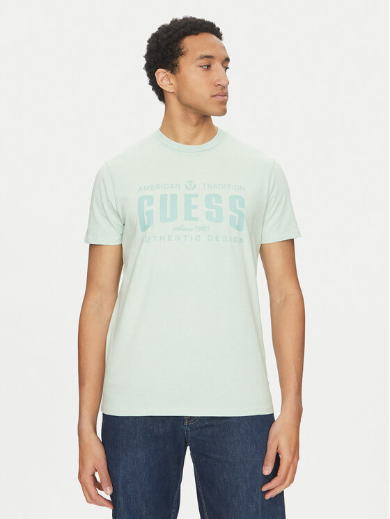Guess Guess Футболка M5GI27 KBW41 Зелений Regular Fit