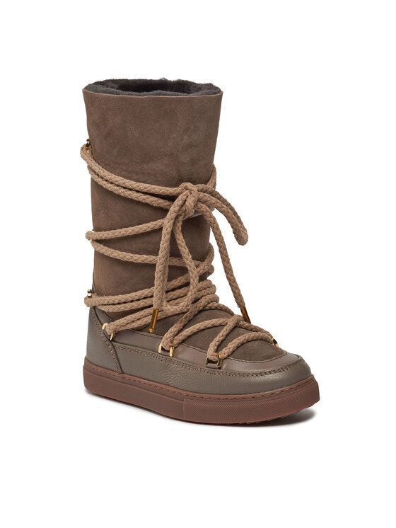 Inuikii Čizme za snijeg Inuikii Classic High Laced 75107-096 Smeđa