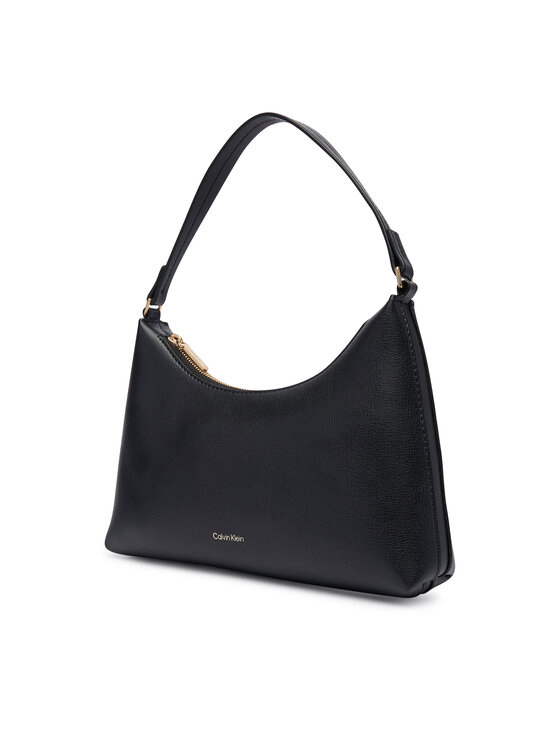 Calvin Klein Kabelka Calvin Klein Foil Logo Small Shoulder Bag LV04F3890G Čierna