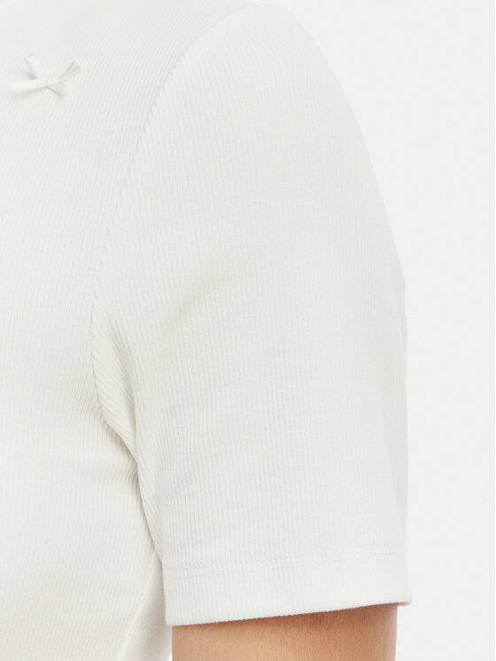 ONLY ONLY Camiseta Femke 15369336 Crema Slim Fit