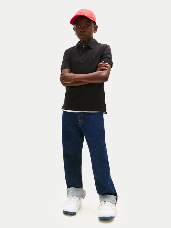 Tommy Hilfiger Tommy Hilfiger Polo Flag KB0KB09103 Negro Regular Fit