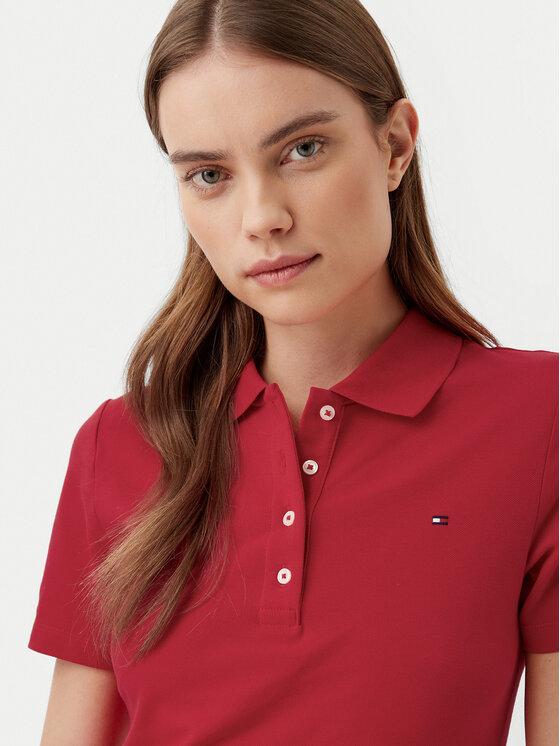 Tommy Hilfiger Tommy Hilfiger Polo 1985 WW0WW43225 Rosso Slim Fit