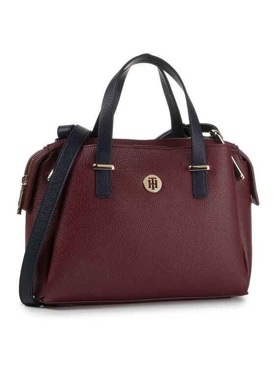 Tommy Hilfiger Soma Tommy Hilfiger Th Core Med Satchel AW0AW07304 Bordo