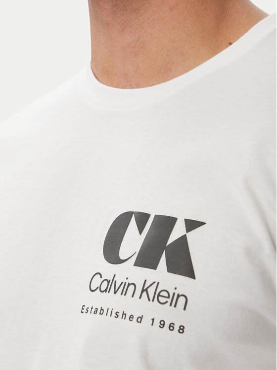 Calvin Klein Jeans Calvin Klein Jeans Camiseta Resort Graphic LV04RG802G Blanco Regular Fit