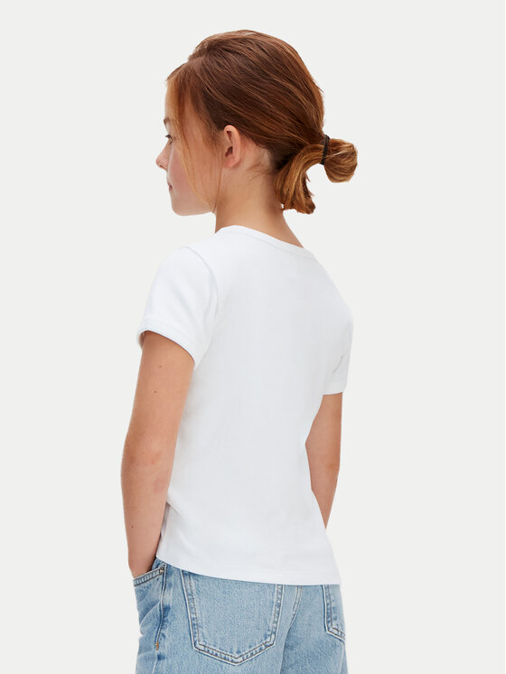 Calvin Klein Jeans Calvin Klein Jeans Camiseta Monologo LVCKSJB11G Blanco Regular Fit