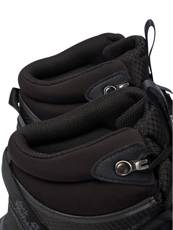 Jack Wolfskin Pārgājienu apavi Jack Wolfskin Wild Hike Texapore Mid A65576 Melns