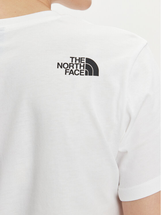 The North Face The North Face Marškinėliai Simple Dome NF0A87U4 Balta Relaxed Fit