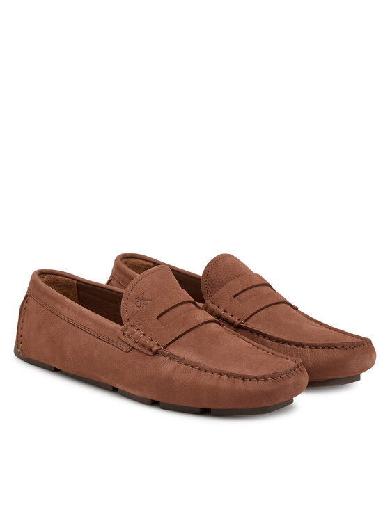 Calvin Klein Мокасини Calvin Klein Driver Penny Nu HM0HM01866 Кафяв
