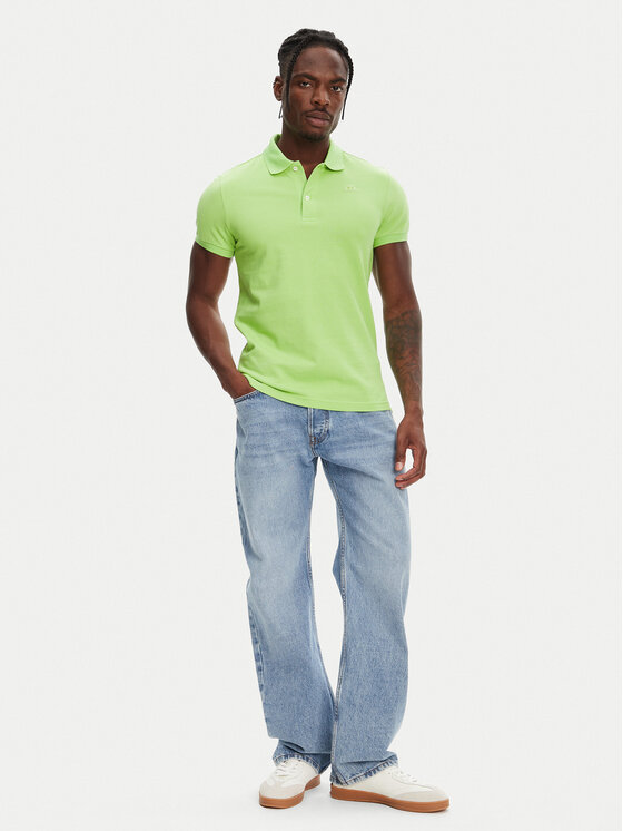 Robe di Kappa Robe di Kappa Поло William 6006170 Зелений Slim Fit