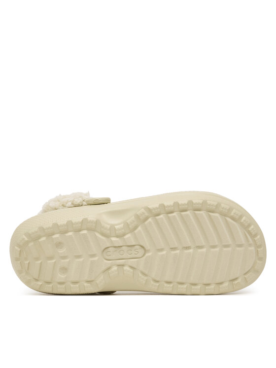 Crocs Pantoletten Crocs Classic Fleece Lined Clog Quartz 211396 Beige