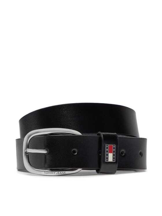 Tommy Jeans Дамски колан Tommy Jeans Tjw Oval 3.0 AW0AW15836 Черен