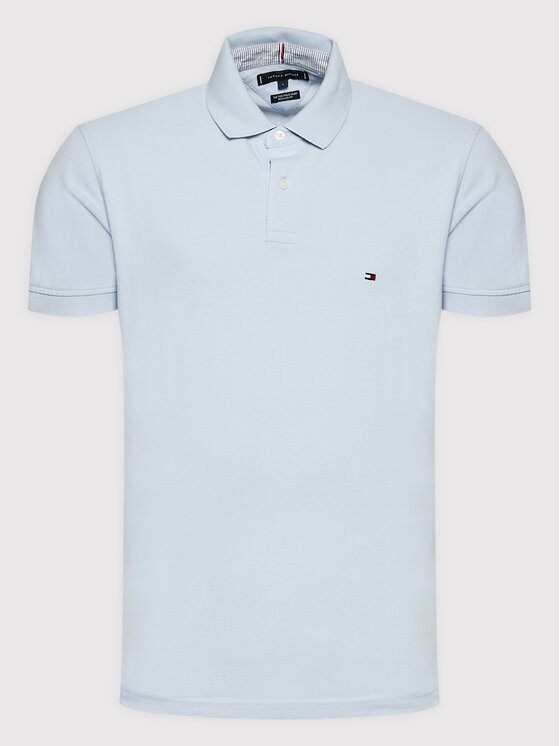 Tommy Hilfiger Tommy Hilfiger Polo majica 1985 MW0MW17770 Svetlo modra Regular Fit