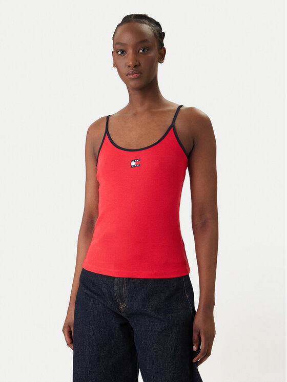 Tommy Jeans Tommy Jeans Top DW0DW22261 Rojo Slim Fit
