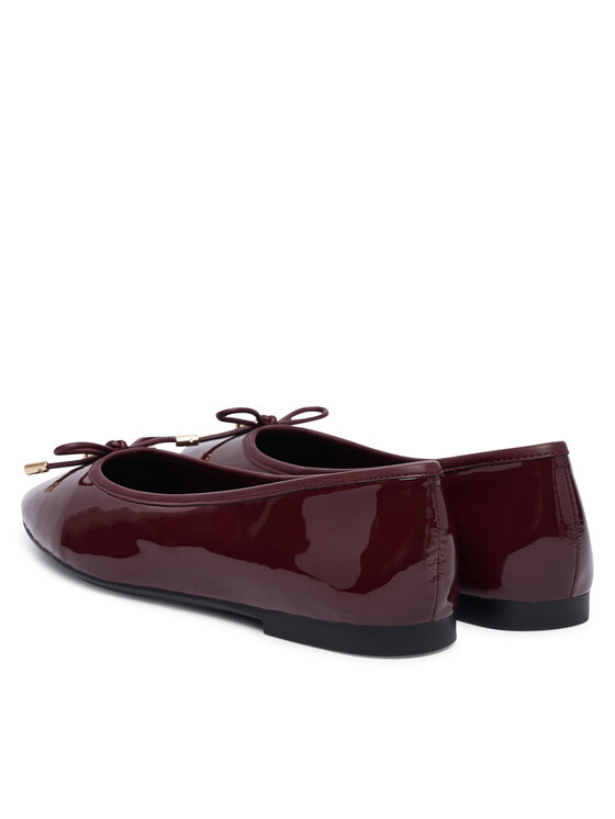 Tommy Hilfiger Balerini Tommy Hilfiger Th Charm Patent Ballerina FW0FW09481 Vișiniu