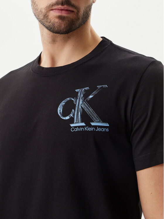 Calvin Klein Jeans Calvin Klein Jeans T-Shirt Meta Monogram J30J325498 Μαύρο Regular Fit