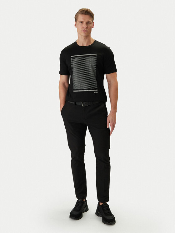 BOSS BOSS Camiseta 50554333 Negro Regular Fit